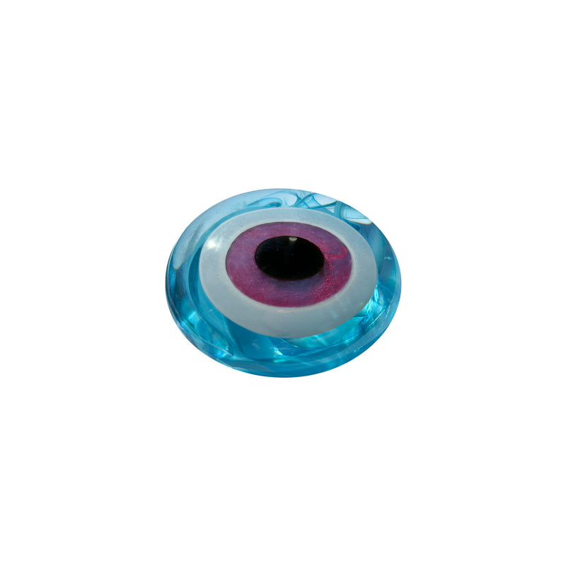 Acik turkuaz pembe Atolye 11 goz boncugu_Light turquoise pink evil eye bead