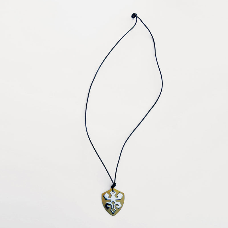 Anatanrica sembolu elibelinde motifli uzun kolye_Long pendant necklace with hands on hips motif symbolizing mother goddess