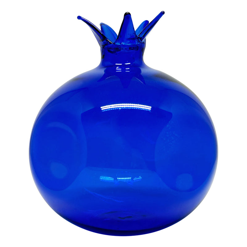 Bereket sembolu kobalt mavi cam ev aksesuari nar_Cobalt blue glass home accessory as a symbol of fertility