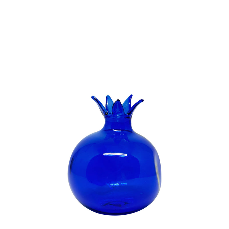 Civit mavisi hediyelik cam nar_Prussian blue giftware glass pomegranate