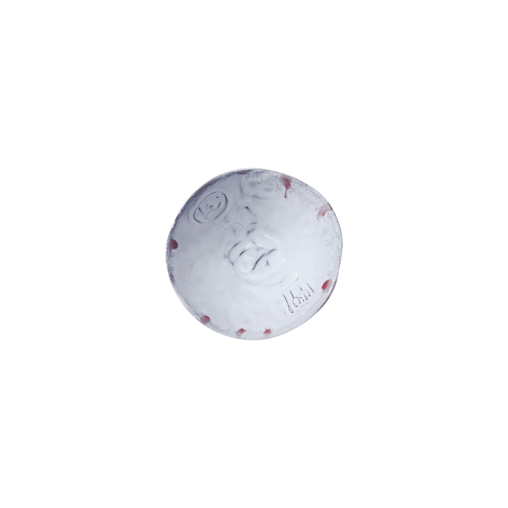 El yapimi beyaz hediyelik seramik kase_Small giftware white ceramic nut bowl