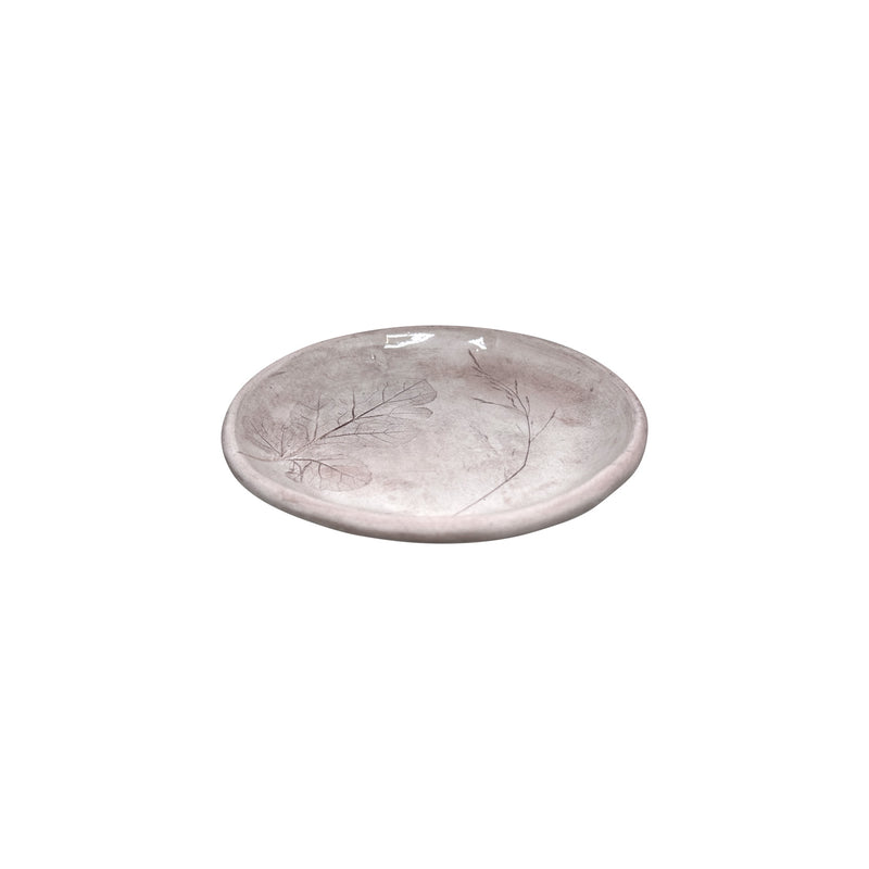 El yapimi hediyelik soluk pembe kucuk tabak_Giftware small pale pink plate