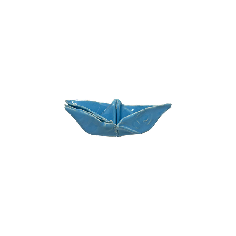 Ev aksesuari acik mavi kucuk seramik kayik_Light blue small ceramic boat