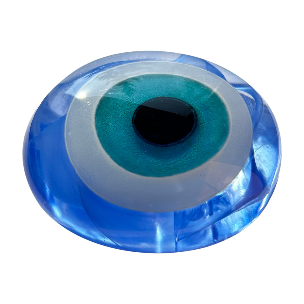 Hediyelik mavi buyuk cam nazarlik_Giftware large glass evil eye bead