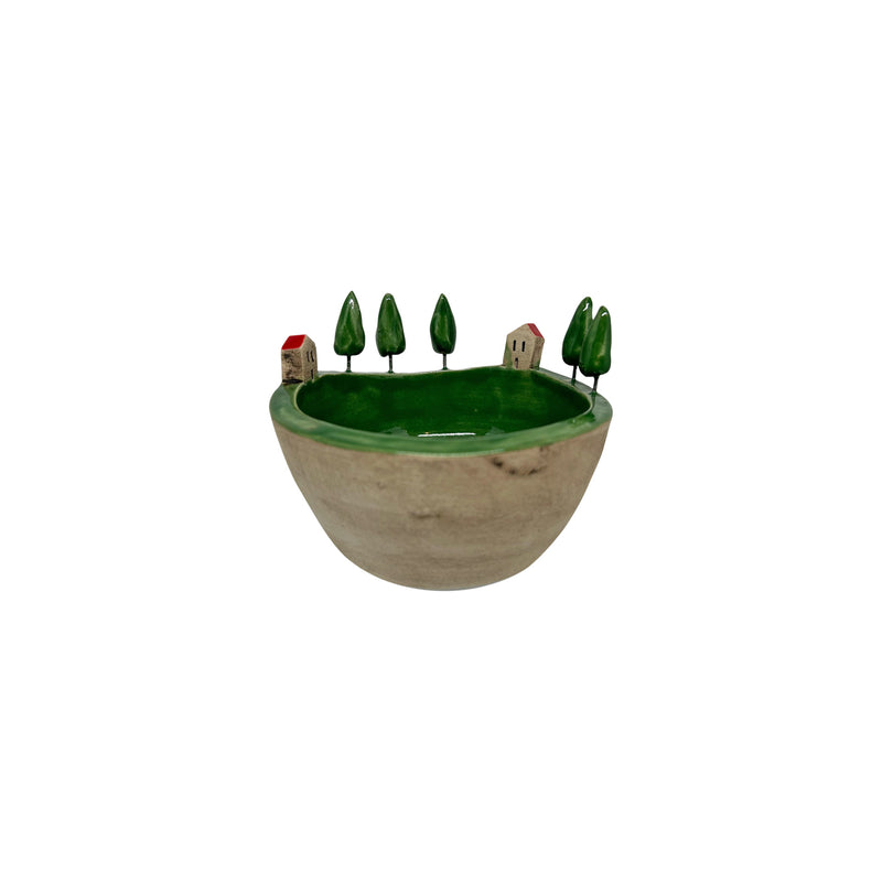 Hediyelik seramik kucuk seramik kase_Giftware small ceramic bowl with ornaments