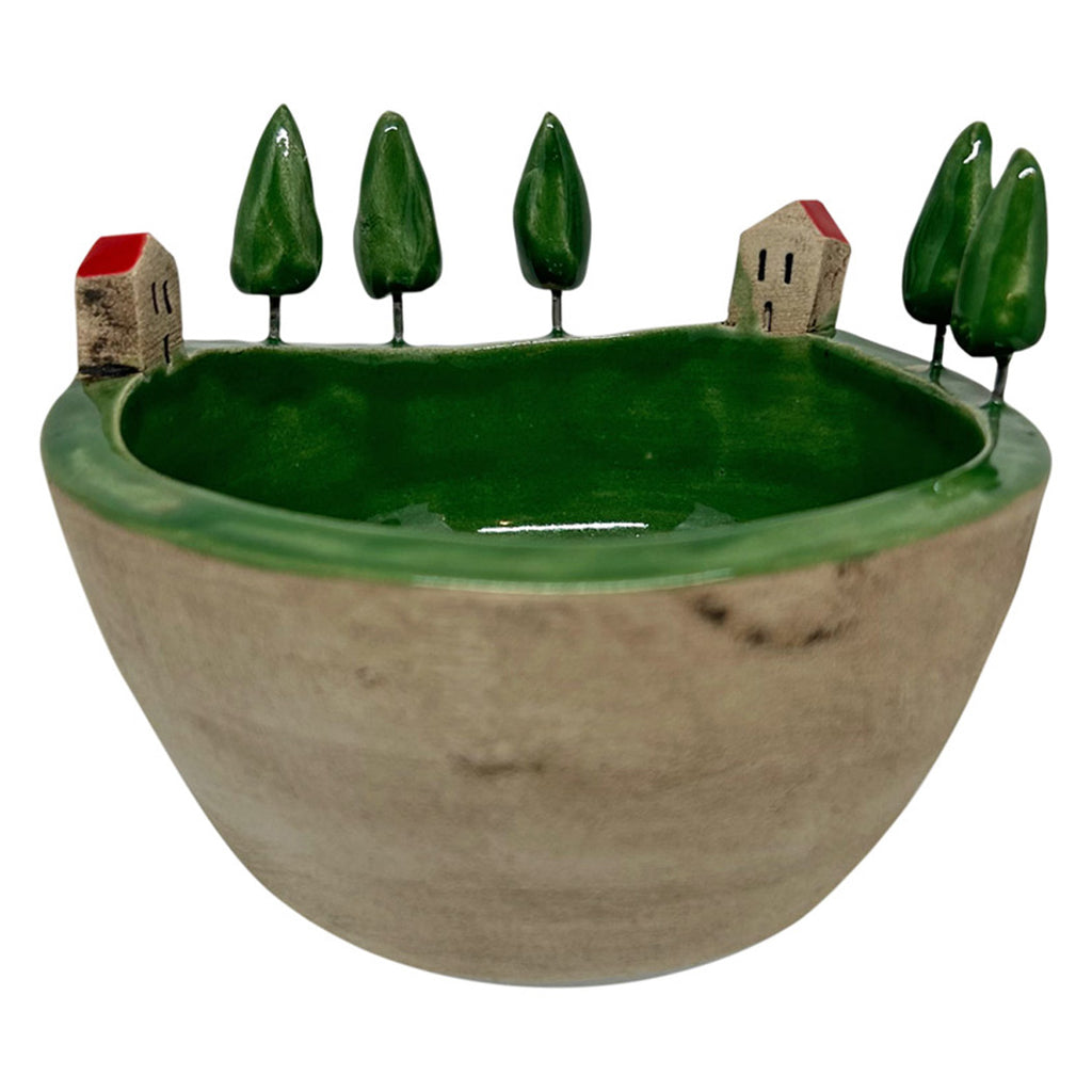 Hediyelik seramik kucuk seramik kase_Giftware small ceramic bowl with ornaments