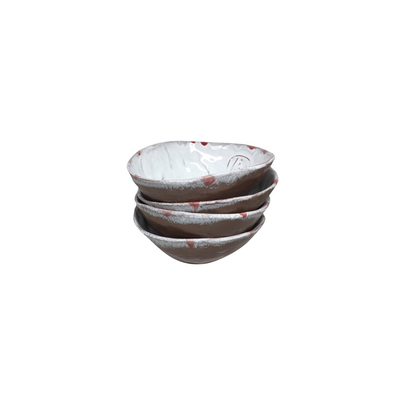 Ic ice duran beyaz seramik kuruyemis kaseleri_Stacking white ceramic nut bowls