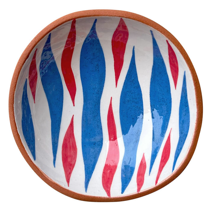Kirmizi mavi suslu kucuk kase_Small ornamental bowl with red and blue pattern