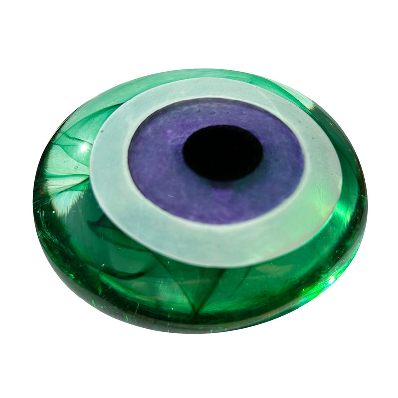 Mor ve cimen yesili renklerde goz nazar boncugu_Purple and lawn green colored evil eye bead