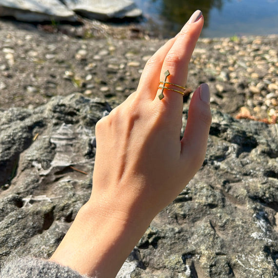 Mutluluk nese sembolu elibelinde yuzuk_Hands on hips ring symbolizing happiness and joy