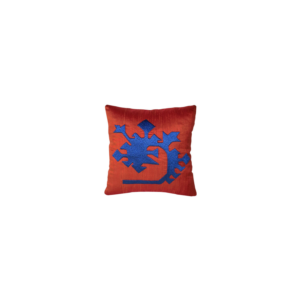 Olumsuzluk sembolu yilan ejder motifli zit renkli yastik_Contrast colored pillow with serpent dragon motif symbolizing immortality