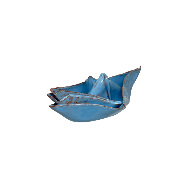 Origami teknigiyle katlanmis seramik kayik_Ceramic boat folded with origami technique