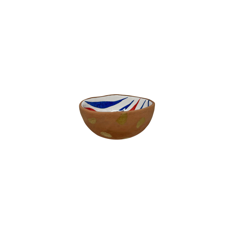 Renkli ve desenli kucuk seramik kase_Colorful and patterned small ceramic bowl