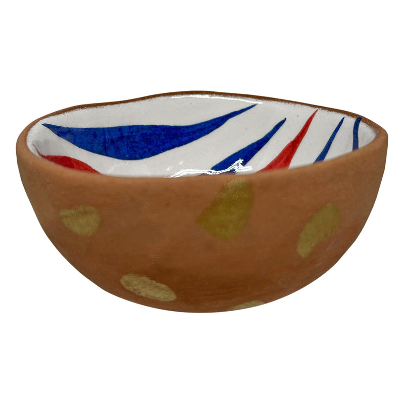 Renkli ve desenli kucuk seramik kase_Colorful and patterned small ceramic bowl