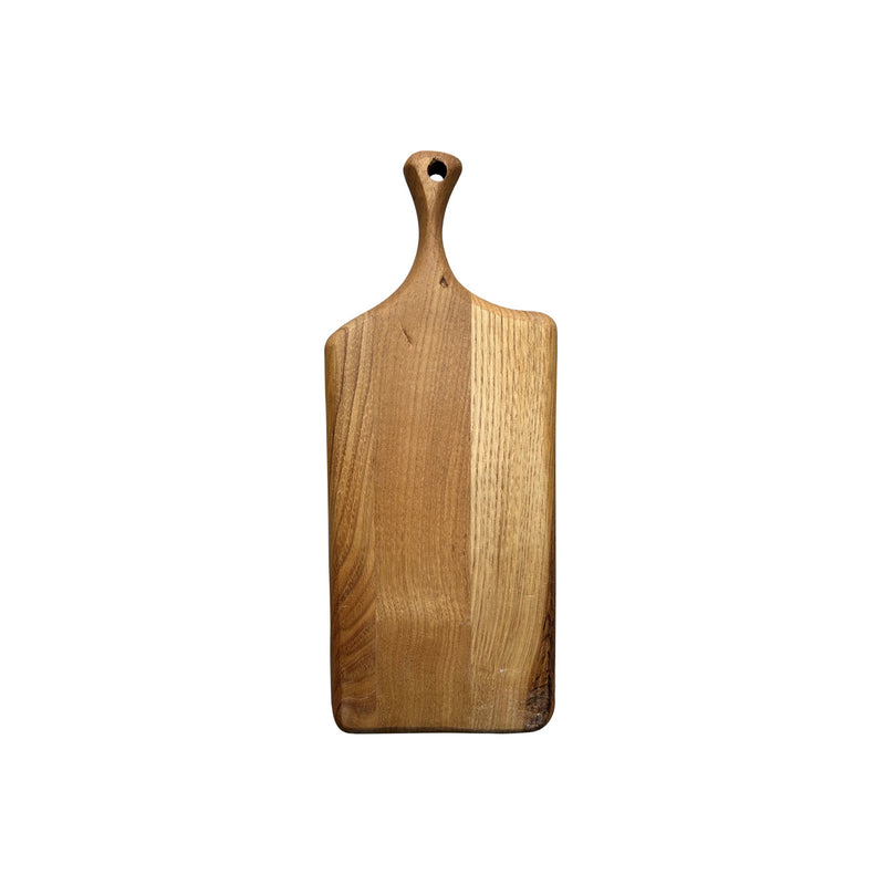 Sapi delikli dikdortgen ceviz agaci kesme tahtasi_Walnut wood cutting board with handle with a hole