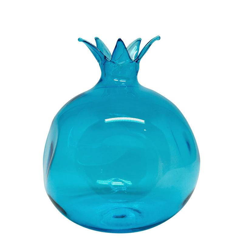 Turkuaz mavi cam nar aksesuar_Turquoise blue glass pomegranate accessory