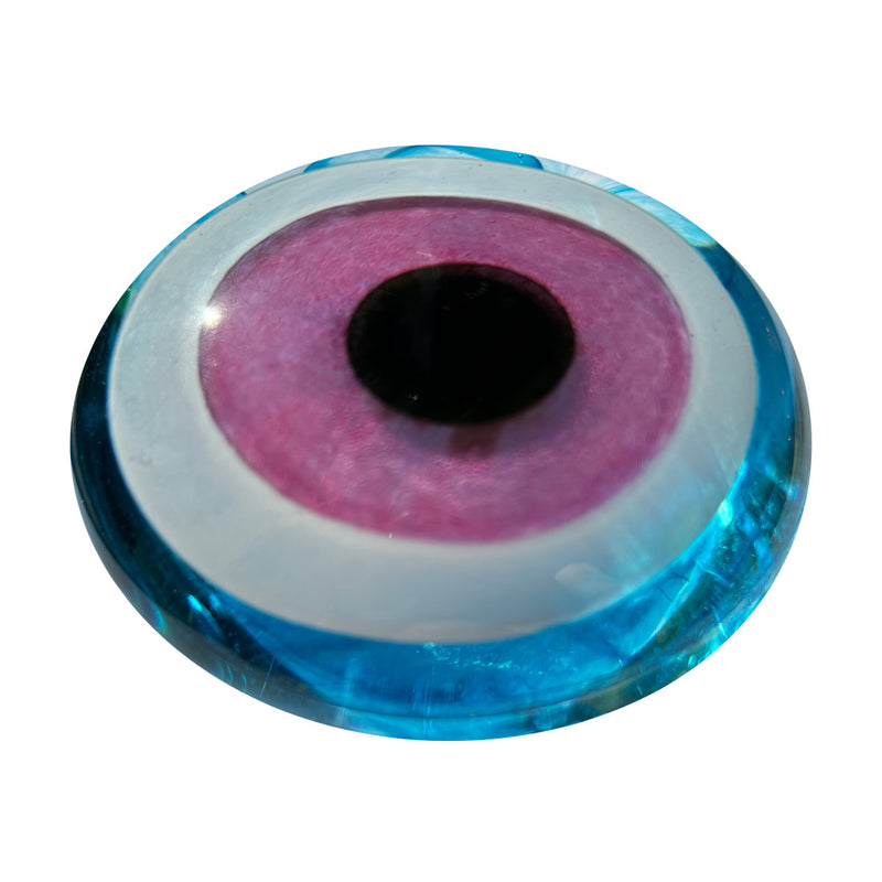 Turkuaz mavi ve pembe goz boncugu_Turquoise blue and pink evil eye bead amulet