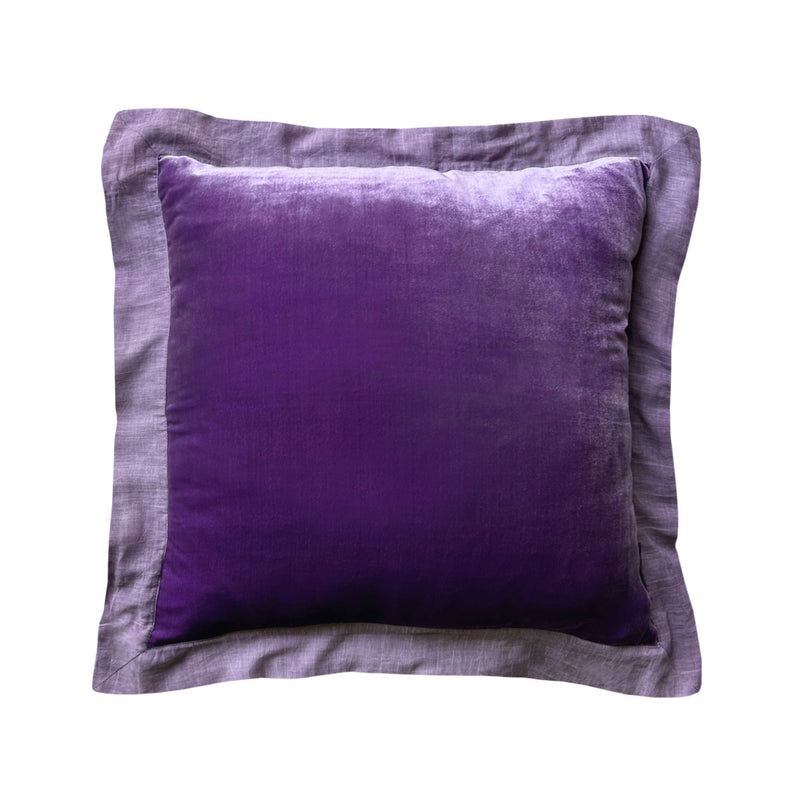 Acik mor ipek kadife buyuk kare yastik_Lavender colored silk velvet big decorative cushion_kissen_coussin