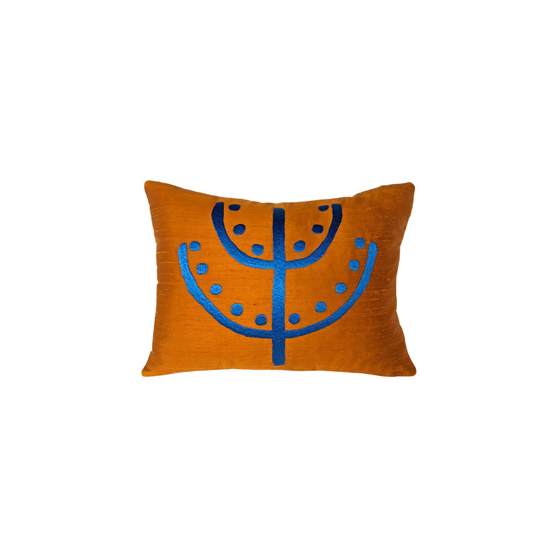 Hediyelik dekoratif ipek yastik_Giftware decorative silk cushion with motif_kissen_coussin